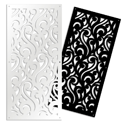 Signorbit CURL - Pannello in PVC traforato - Parasole nero / 73x148 cm CURL - Pannello in PVC traforato - Parasole nero / 73x148 cm