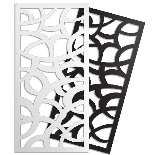 ROOTS - Pannello in PVC traforato - Parasole nero / 73x148 cm