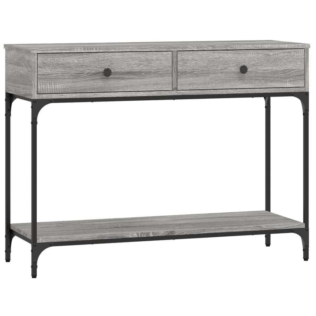 VidaXL Tavolino Consolle Grigio Sonoma 100x34,5x75cm Legno Multistrato VidaXL 833396 tavolino da caffè, comodino e consolle da soggiorno