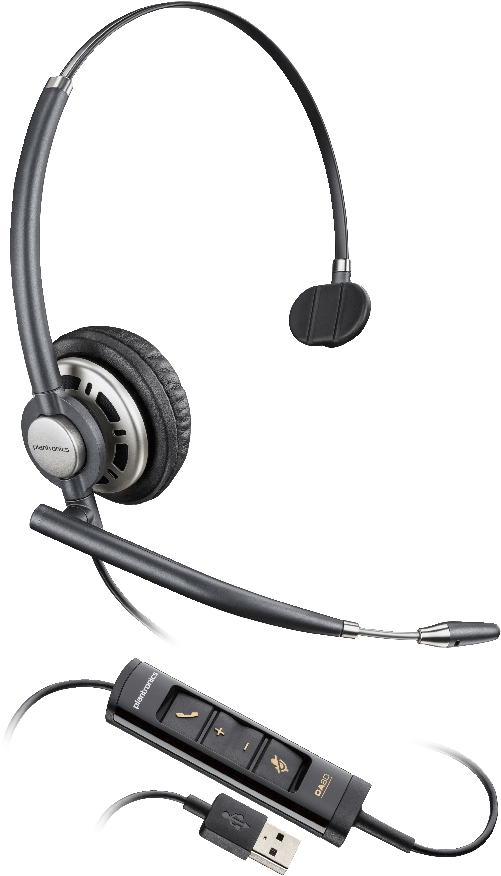 POLY Cuffie monoaurali EncorePro 715 USB-A TAA POLY Cuffie USB EncorePro HW715