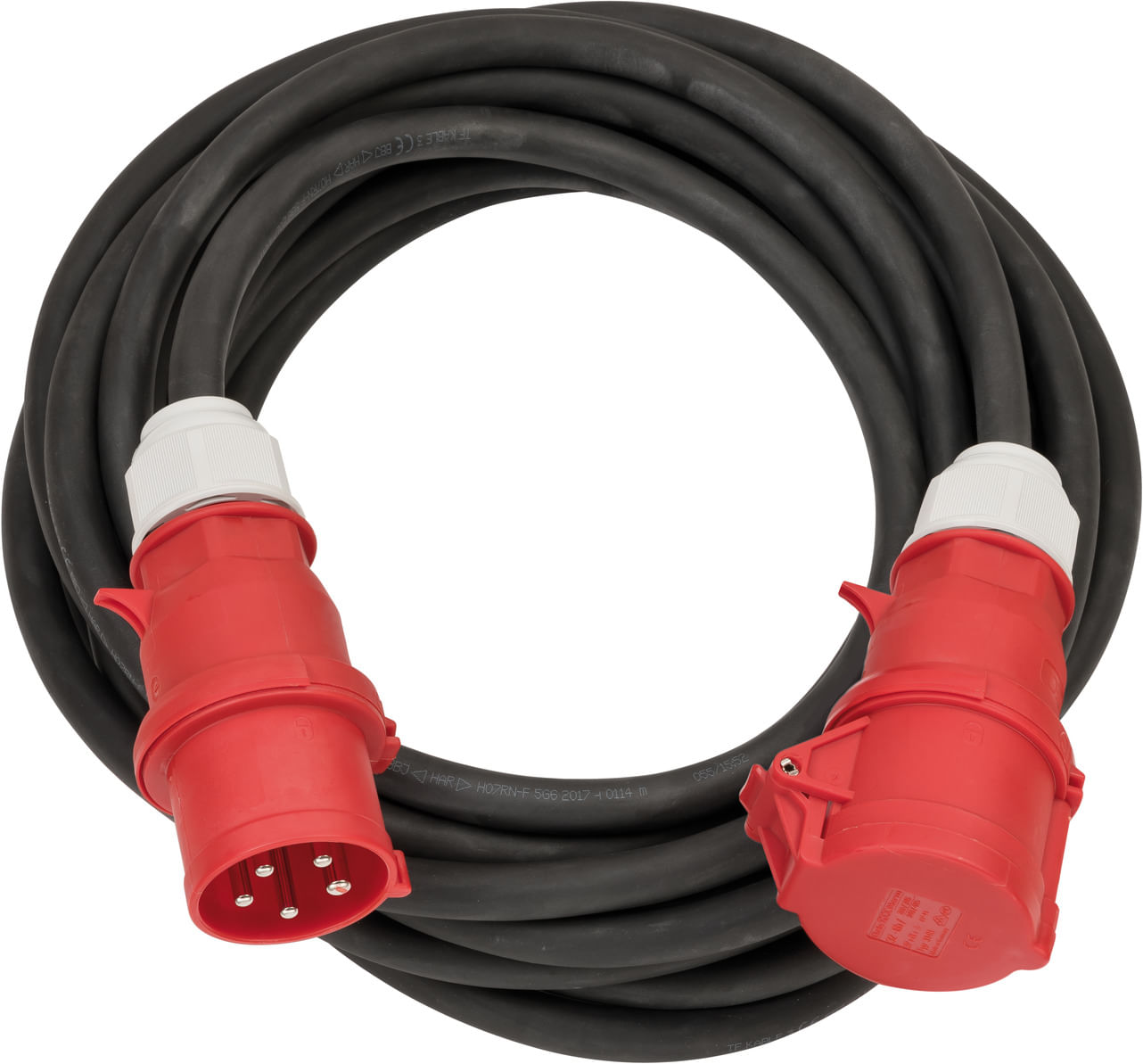Brennenstuhl 1167320100 prolunghe e multiple 10 m Esterno Nero, Rosso