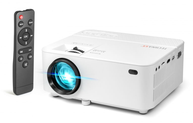 Technaxx TX-113 videoproiettore Proiettore a raggio standard 1800 ANSI lumen LED 800x480 Bianco (TECHNAXX TX-113 - MINI Technaxx TX-113 videoproiettor
