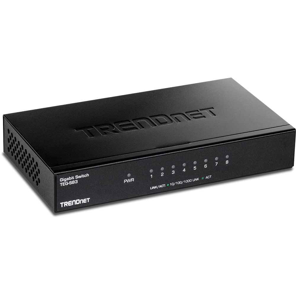 Trendnet TEG-S83 switch di rete (8-PORT GIGABIT SWITCH - 8-PORT GIGABIT SWITCH METAL CASE) Trendnet TEG-S83 switch di rete