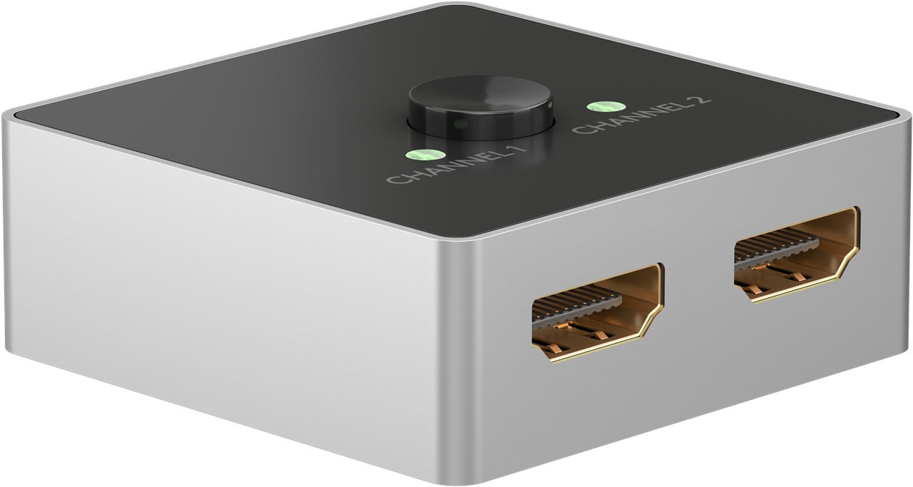Goobay Switch HDMI Scatola switch HDMI da 2 a 1