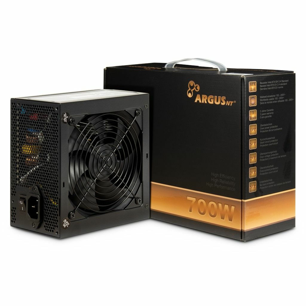 Intertec Inter-Tech ArgusNT BPS-700 alimentatore per computer 700 W 20+4 pin ATX ATX Nero Inter-Tech ArgusNT BPS-700 alimentatore per computer 700 W 2