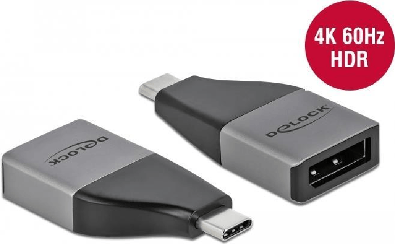 DeLOCK Adattatore USB Type-C per DisplayPort (DP Alt Mode) 4K 60 Hz – design compatto