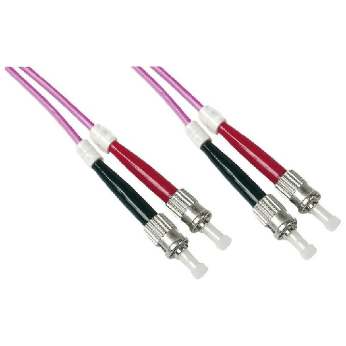 Link cavo fibra ottica st a st multimode duplex om4 50-125 mt.10