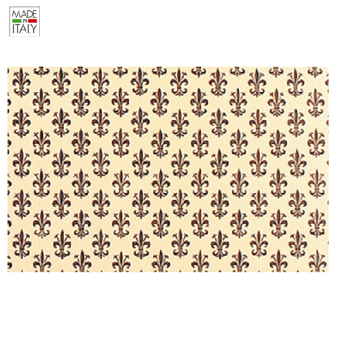 ROTOLO CARTARIVESTO 50X500CM GIGLIO MARRONE LAVABILE REX58