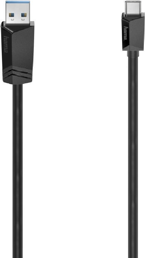 Hama 00200653 cavo USB USB 3.2 Gen 1 [3.1 Gen 1] 3 m USB C USB A Nero (Hama USB-A to USB-C Cable, USB 3.2 Gen1, 3 Metre, Hama 00200653 cavo USB USB 3.