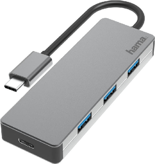 Hama 00200105 hub di interfaccia USB 3.2 Gen 2 (3.1 Gen 2) Type-C 10000 Mbit/s Grigio