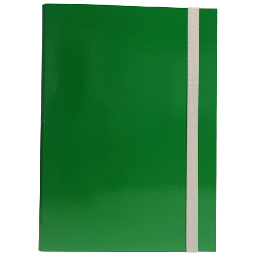 STARLINE CARTELLA PROGETTO DORSO 3CM C/ELASTICO VERDE STARLINE