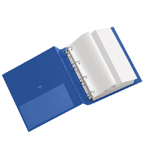 SEI ROTA Raccoglitore Stelvio - 4 anelli tondi 40 mm - dorso 5,5 cm - 22 x 30 cm - blu - Sei Rota