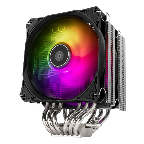SilverStone Technology Silverstone Hydrogon D120 Processore Raffreddatore d'aria 12 cm Nero 1 pz Silverstone Hydrogon D120 Processore Raffreddatore d'