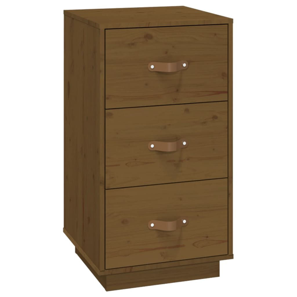 VidaXL Comodino Miele 40x40x75 cm in Legno Massello di Pino VidaXL 818341 comodino Marrone