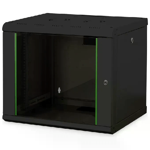 Digitus Armadio 9 Unita' Da Muro Linea Soho (A)470 X (L)600 X 450 Mm. Colore Nero Digitus Alloggiamento a parete serie Unique - 600x450 mm (LxP)