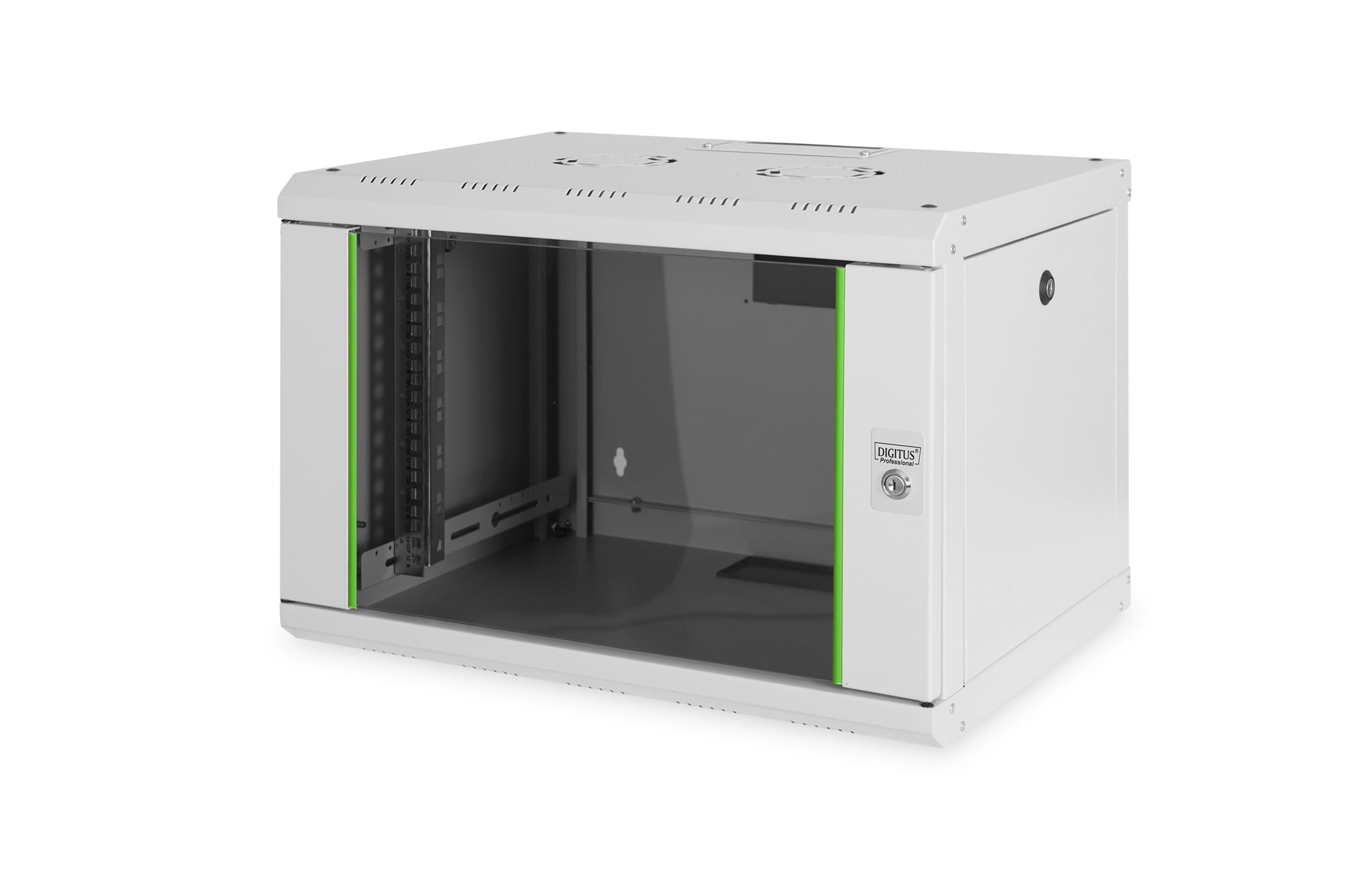 Digitus Armadio 7 Unita' Da Muro Linea Soho (A)380 X (L)600 X 450 Mm. Colore Grigio Chiaro (Dn-19 07-U) Digitus Alloggiamento a parete serie Unique