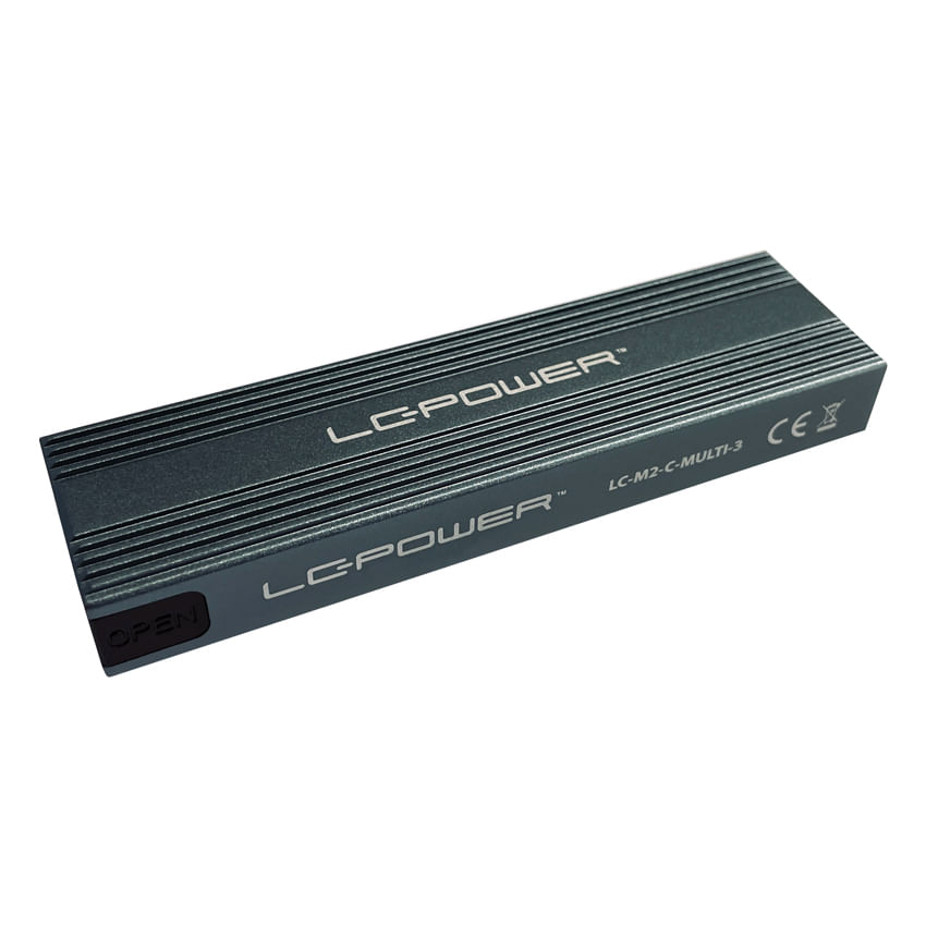 LC-Power LC-M2-C-MULTI-3 contenitore di unità di archiviazione Box esterno SSD Antracite M.2