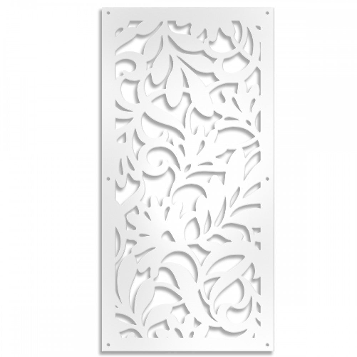 Signorbit FIORI - Pannello in PVC traforato - Parasole bianco / 73x148 cm