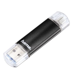 Hama Laeta Twin, 16GB unità flash USB USB Type-A / Micro-USB 3.2 Gen 1 (3.1 Gen 1) Nero