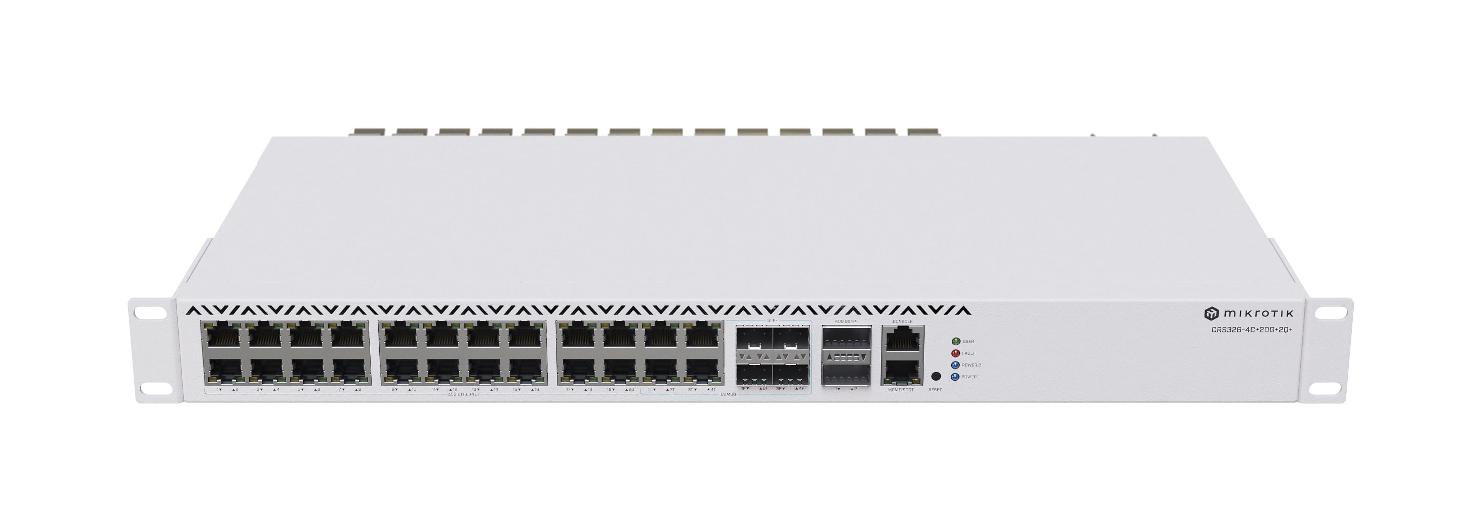 Mikrotik CRS326-4C+20G+2Q+RM switch di rete Gestito Gigabit Ethernet (10/100/1000) Grigio