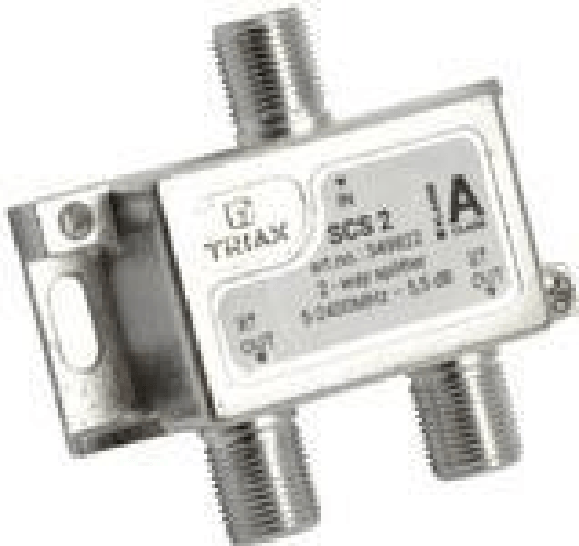 TRIAX SCS2 F-Verteiler 5-2400 MHz DC (349822) Triax SCS 2 Splitter per cavo Grigio