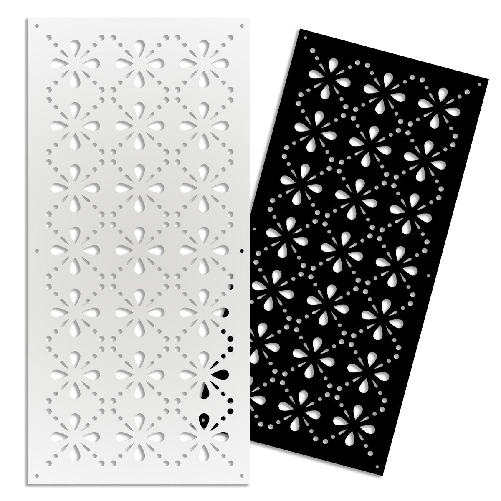 Signorbit BLEE - Pannello in PVC traforato - Parasole bianco / 47x94 cm BLEE - Pannello in PVC traforato - Parasole bianco / 47x94 cm