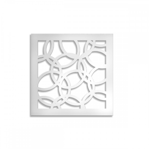 CERCHI SMALL - Pannello in PVC traforato -1cm spessore nero / 98x198 cm