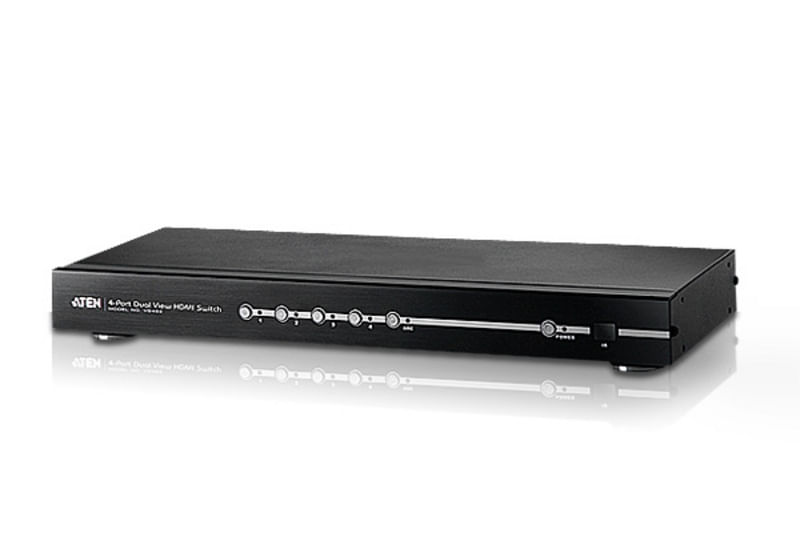 ATEN 4Port Dual View HDMI Switch OSD, 3D , 1080P, Audio Return Channel , RS232 ATEN Switch HDMI 4-porte con doppia uscita