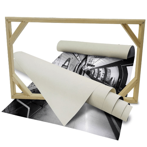 LONDON Subway Paddington - Quadro Canvas su telaio in legno 100X70 cm