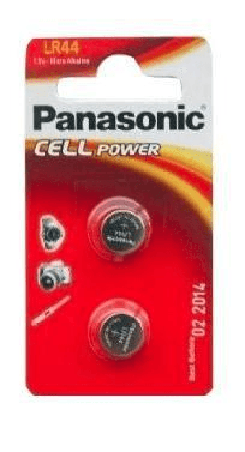 Panasonic LR-44EL Batteria monouso Alcalino (1x2 LR 44 - LR-44EL, Single-use battery, - Alkaline, 1.5 V, 2 pc[s], 120 mA Panasonic LR-44EL Batteria mo