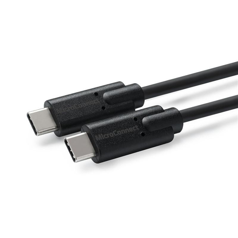 Microconnect USB3.2CC0.5 cavo USB 0,5 m USB 3.2 Gen 2 [3.1 Gen 2] USB C Nero (USB-C Gen. 3.2 Cable, 0.5m - USB 3.2 gener Microconnect USB3.2CC0.5 cavo