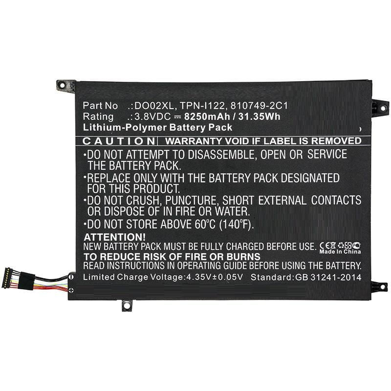 CoreParts MBXHP-BA0250 ricambio per laptop Batteria (Laptop Battery for HP 31.35Wh - Li-Pol 3.8V 8250mAh Black, - 31.35W CoreParts MBXHP-BA0250 ricamb