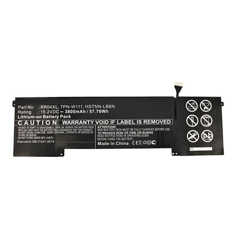CoreParts MBXHP-BA0247 ricambio per laptop Batteria (Laptop Battery for HP 57.76Wh - Li-ion 15.2V 3800mAh Black, - 57.76 CoreParts MBXHP-BA0247 ricamb