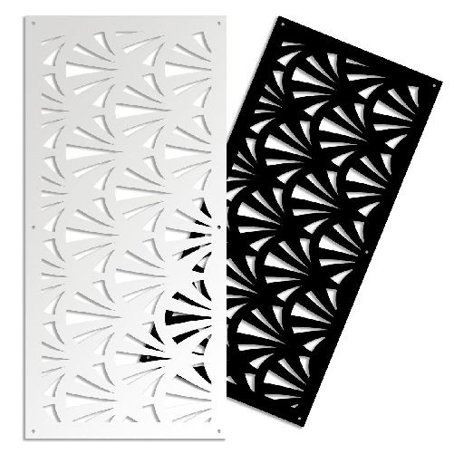 Signorbit WINDSHELL - Pannello in PVC traforato - Parasole bianco / 48x48 cm