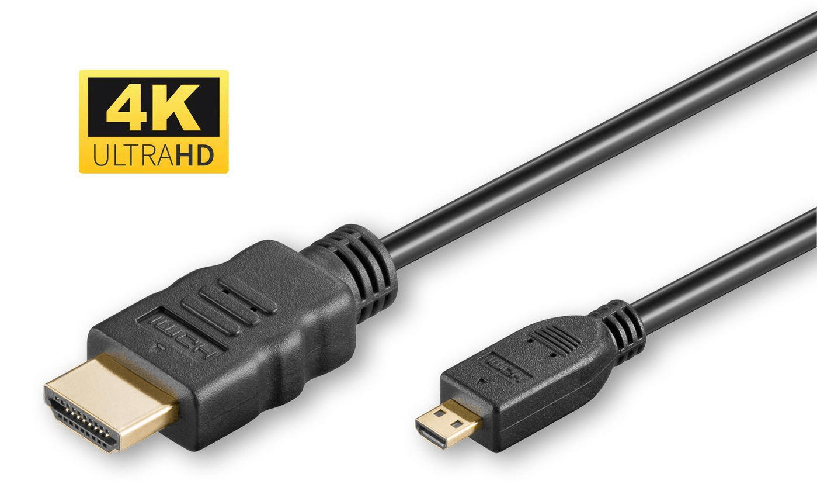 Microconnect HDM19193V2.0D cavo HDMI 3 m HDMI tipo D [Micro] HDMI tipo A [Standard] Nero (HDMI 2.0 A-D cable, 3m - Gold Microconnect HDM19193V2.0D cav