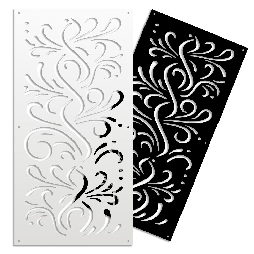 Signorbit BLOW - Pannello in PVC traforato - Parasole nero / 48x48 cm