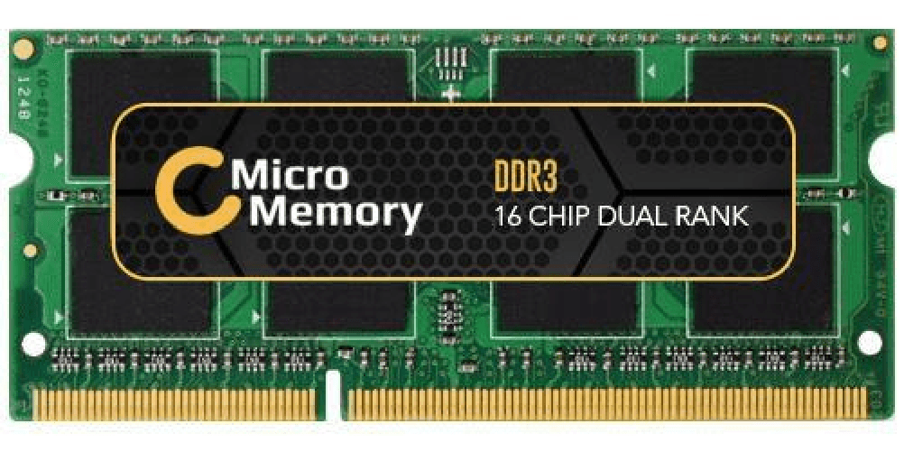 CoreParts 2GB DDR3 1066MHz SO-DIMM memoria 1 x 2 GB (2GB Memory Module 1066Mhz - DDR3 Major SO-DIMM for Apple - 1066MHz CoreParts MMA1046/2048 memoria