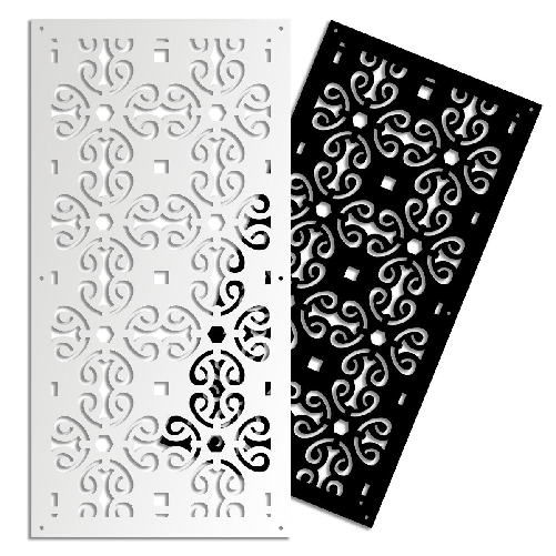 Signorbit OLD KEY - Pannello in PVC traforato - Parasole nero / 48x48 cm
