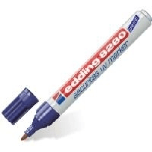 Edding Pennarello UV edding 1,5 - 3,0 mm trasparente Edding e-8280 evidenziatore 1 pz Bianco
