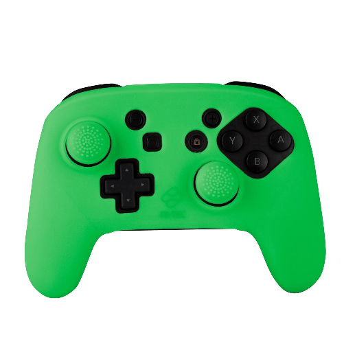 FR-TEC Funda de Silicona para Mando de Nintendo Switch Pro Controller Custom Kit Glow in The Dark - Grips de Silicona pa