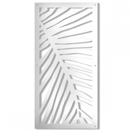 PALMA - Pannello in PVC traforato - spessore 10mm bianco / 73x73 cm