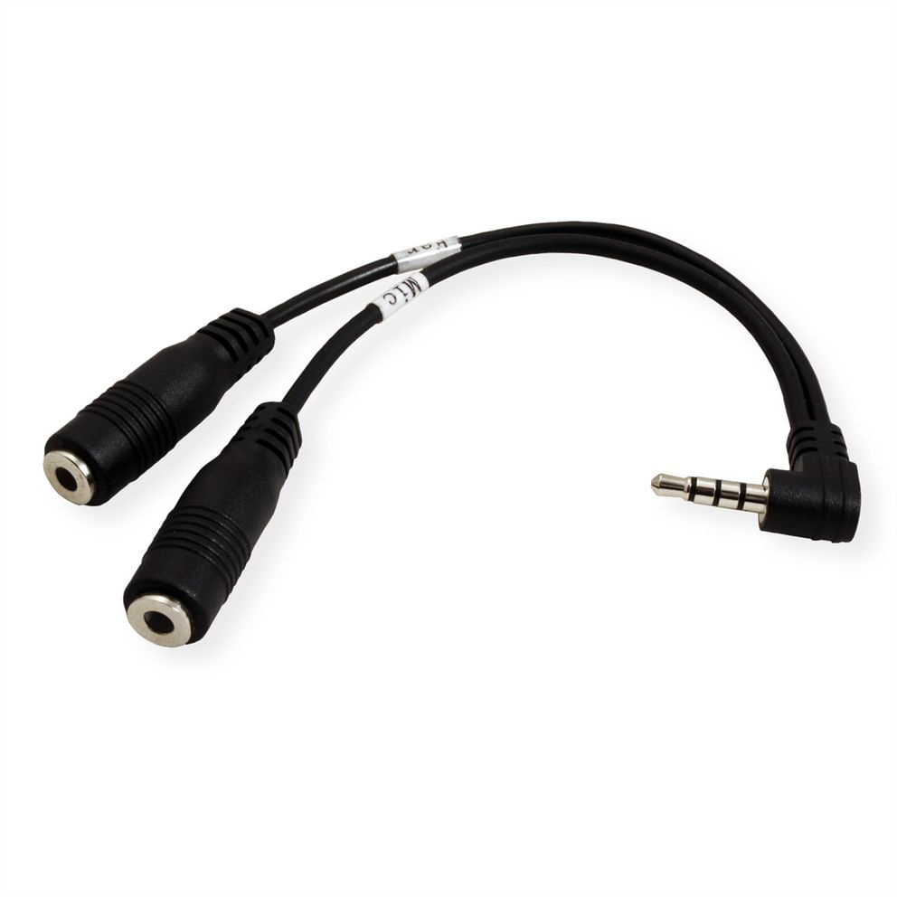 Itb ROLINE 11.09.4441 cavo audio 0,15 m 3.5mm 2 x 3.5mm Nero ROLINE 11.09.4441 cavo audio 0,15 m 3.5mm 2 x 3.5mm Nero