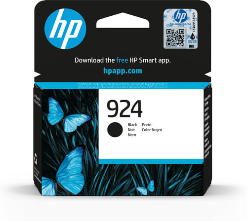 Hp Cartuccia Originale HP 924 per Stampanti OfficeJet Pro HP 4K0U6NE/SE1 HP 924 NERO