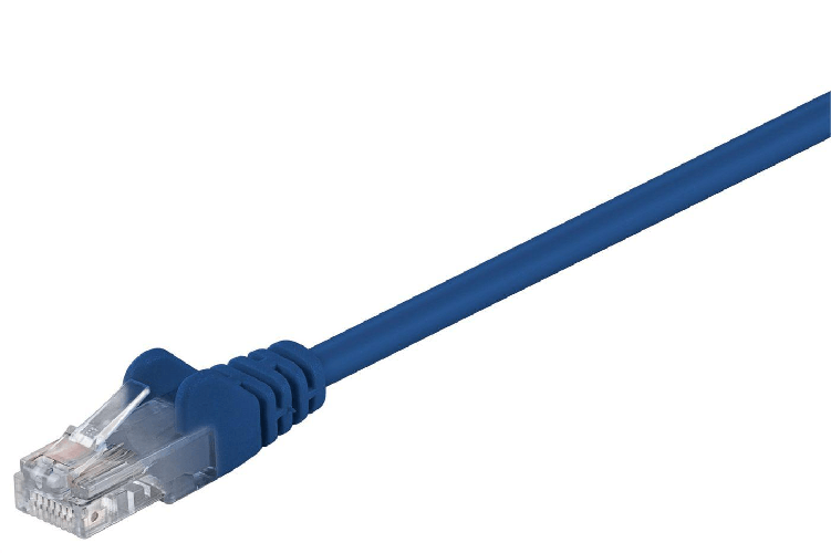 Microconnect Cat5e UTP 0.5m cavo di rete Blu 0,5 m U/UTP [UTP] (U/UTP CAT5e 0.5M Blue PVC - Unshielded Network Cable, - Microconnect B-UTP5005B cavo d