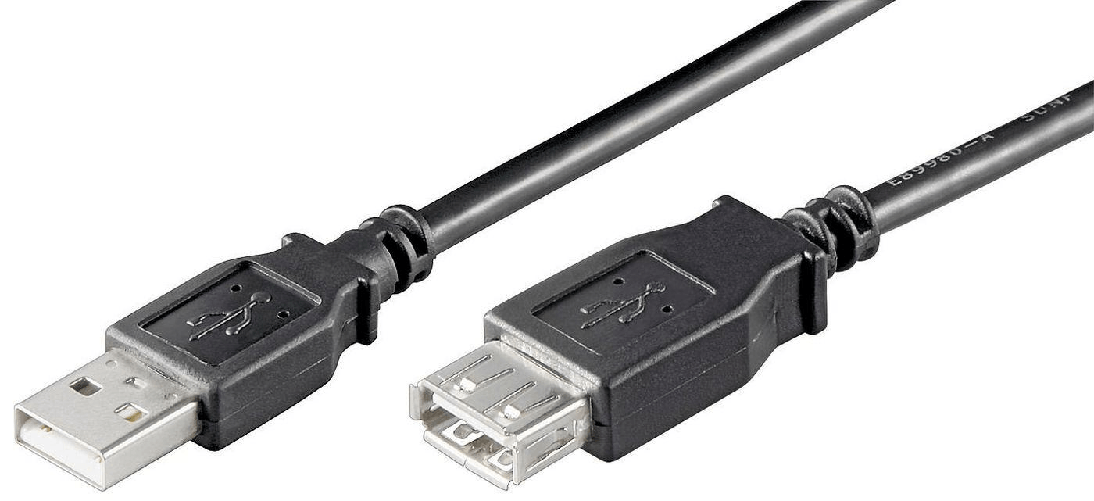 Microconnect USBAAF01B cavo USB USB 2.0 0,1 m USB A Nero
