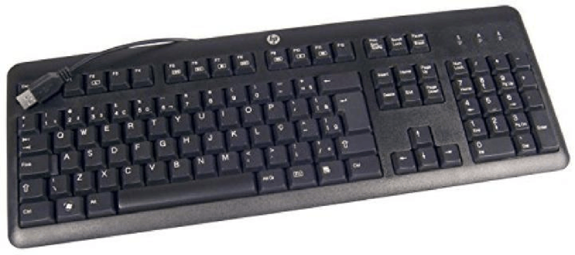 HP 672647-L33 tastiera USB QWERTY US International Nero (Usb Kb Me Intl 672647-L33, - Standard, Wired, 672647-L33, - Sta HP 672647-L33 tastiera Uffici