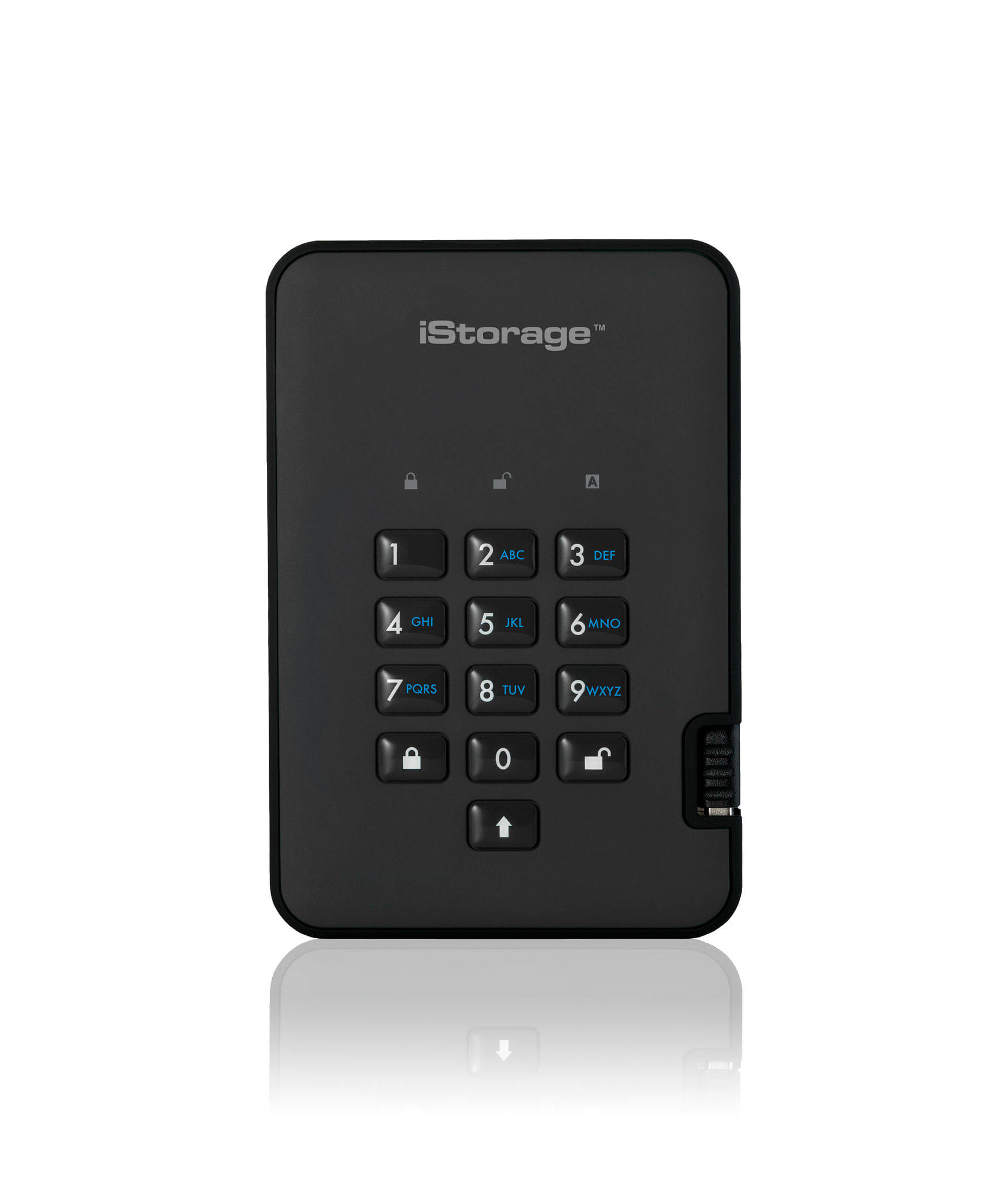 iStorage diskAshur 2 disco rigido esterno 1 TB 5400 Giri/min USB tipo A 3.2 Gen 1 (3.1 Gen 1) Nero