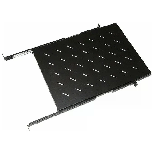 Link ripiano universale per armadio rack estraibile su binari telescopici 1 unita' nero 650mm. Link Accessori LKRIP650EN porta accessori Mensola per s