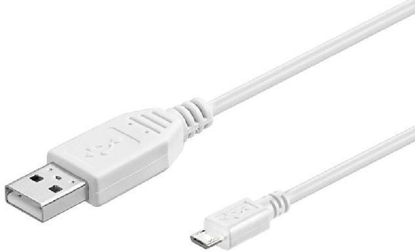Microconnect USBABMICRO0,60W cavo USB 0,6 m USB 2.0 USB A Micro-USB B Bianco (USB A to USB Micro B, Version - 2.0, White Microconnect USBABMICRO0,60W