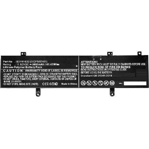CoreParts MBXAS-BA0081 ricambio per laptop Batteria (Laptop Battery for Asus 33Wh - Li-Pol 11.52V 2800mAh Black, - 33Wh CoreParts MBXAS-BA0081 ricambi